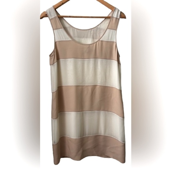 Haute Hippie Dresses & Skirts - Haute Hippie 100% silk beige & crm lined slip dress SZ S preppy quiet luxury